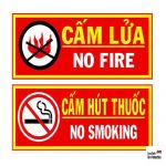 Biển cấm lửa - Biển cấm hút thuốc